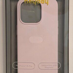 heyday - Apple iPhone 15 Pro Silicone Case with MagSafe - heyday Pink  -Open Box